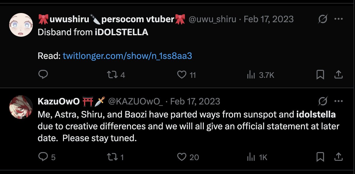 umi_majo's tweet photo. I don't normally step into stuff like this - but I had some friends extremely hurt by the owner of OshiCafe. 

On top of that, Hikari Taiyo used to go as SunSpot and ran a incredibly shady "Idol Group" called Idolstella. Treated talent awfully, miss-managed funds, and more icky stuff.

A lot of the twitlongers and google docs are gone now but I would recommend not supporting this venture and not affiliating as a vtuber. ✌️