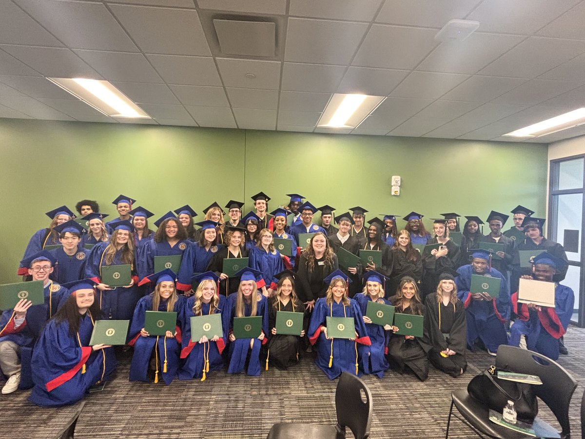 Our amazing KHS Ivy Tech grads! #legacymatters ⁦<a href="/Kats_Principal/">Principal Blessing</a>⁩