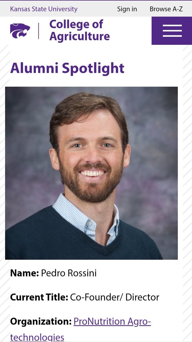 Compartimos una entrevista de nuestro Co-fundador Pedro Rossini  sobre su experiencia de maestría en Kansas State University 🇺🇸