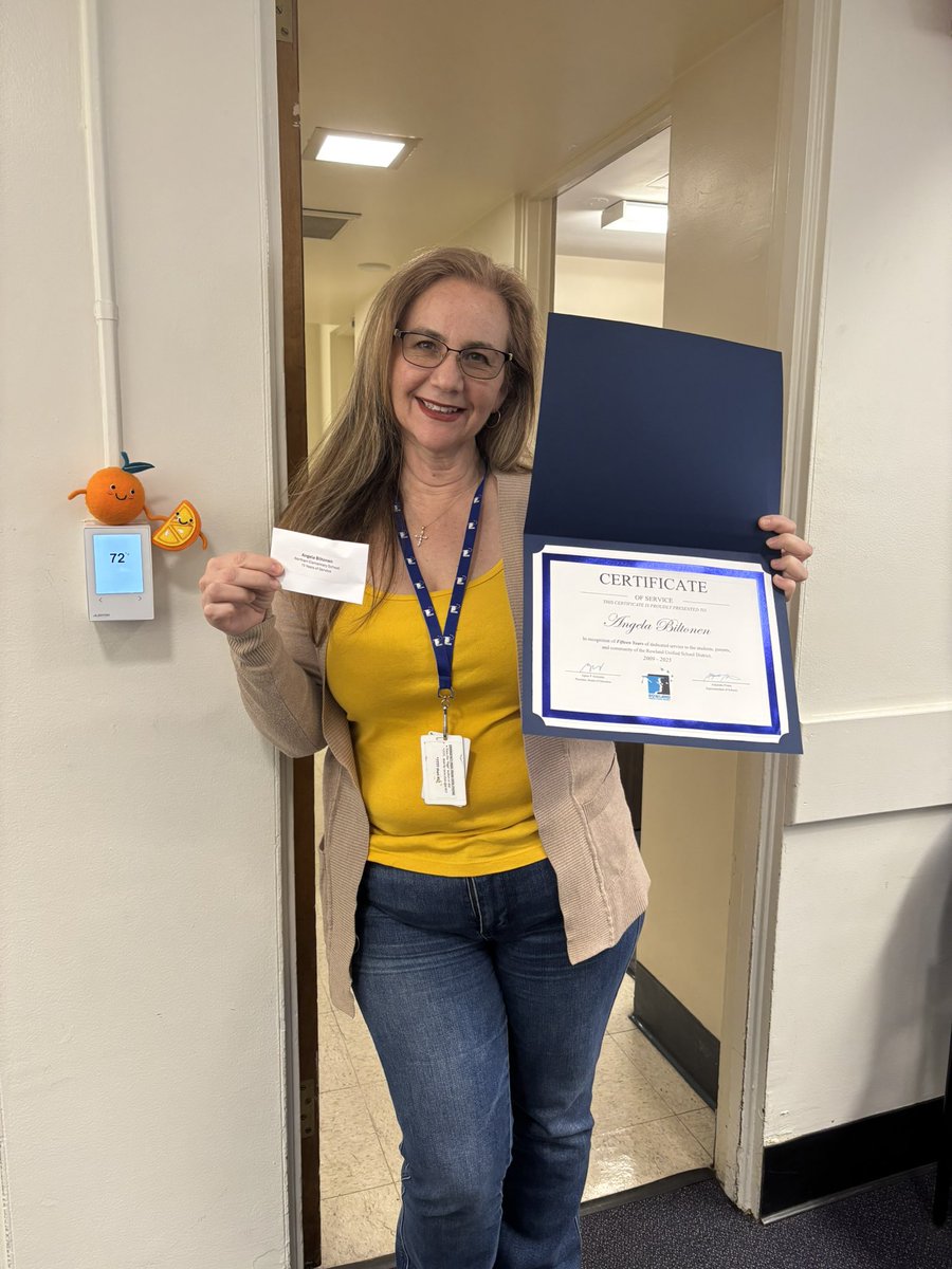 Thank you Mrs. Biltonen, Office Manager, for 15 years of dedicated service to <a href="/RowlandSchools/">Rowland Schools</a>