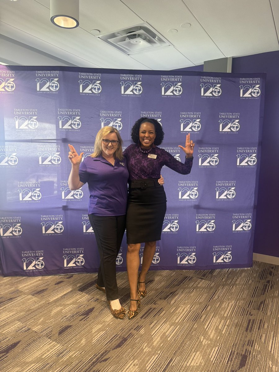 sherribphd's tweet photo. Celebrating the growth, grit, and greatness of our staff at the Tarleton L.I.F.E. Graduation! Proud of these Texans for taking leadership to the next level. Here’s to leading with purpose and passion! 💜✨

#LeadTheWay #TarletonLIFE #TexanPride #NextLevelLeadership https://t.co/HSEsPTnayf