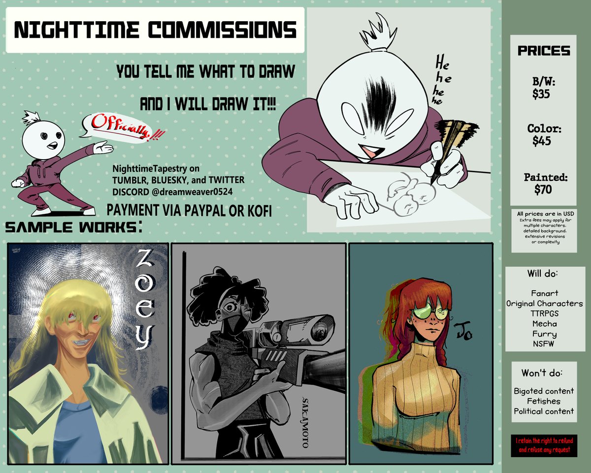 Commissions now Open. DM for more information