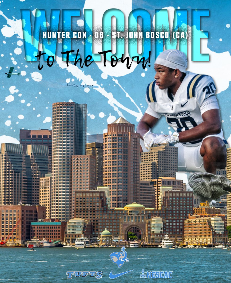 Tufts University Football (@footballtufts) on Twitter photo Welcome to Boston's NESCAC, Hunter Cox!
ποΈ <a href="/HunterCox2025/">Hunter - Aidan Cox</a>
π DB
π« St. John Bosco Welcome to Boston's NESCAC, Hunter Cox!
ποΈ <a href="/HunterCox2025/">Hunter - Aidan Cox</a>
π DB
π« St. John Bosco