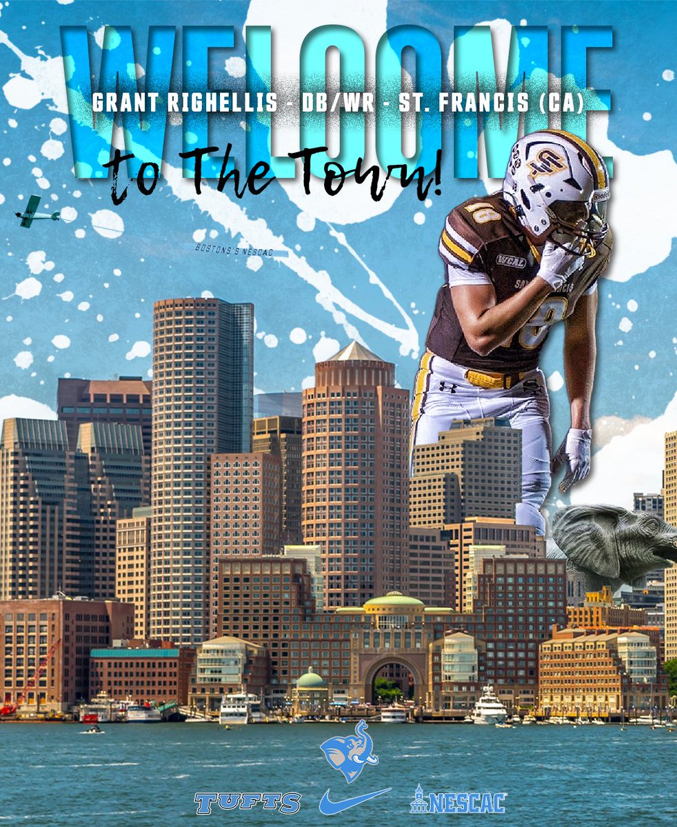Tufts University Football (@footballtufts) on Twitter photo Welcome to Boston's NESCAC, Grant Righellis!
ποΈ <a href="/Grant_Righellis/">Grant Righellis</a>
π DB/WR
π« St. Francis Welcome to Boston's NESCAC, Grant Righellis!
ποΈ <a href="/Grant_Righellis/">Grant Righellis</a>
π DB/WR
π« St. Francis
