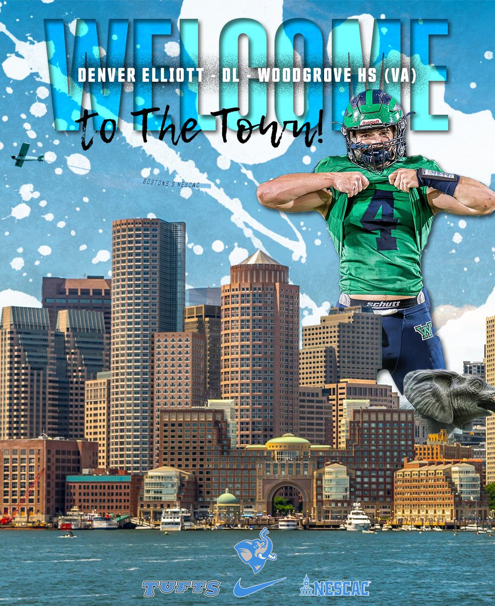 Tufts University Football (@footballtufts) on Twitter photo Welcome to Boston's NESCAC, Denver Elliott!
ποΈ <a href="/DenverE1098/">Denver Elliott</a>
π DL
π« Woodgrove HS Welcome to Boston's NESCAC, Denver Elliott!
ποΈ <a href="/DenverE1098/">Denver Elliott</a>
π DL
π« Woodgrove HS