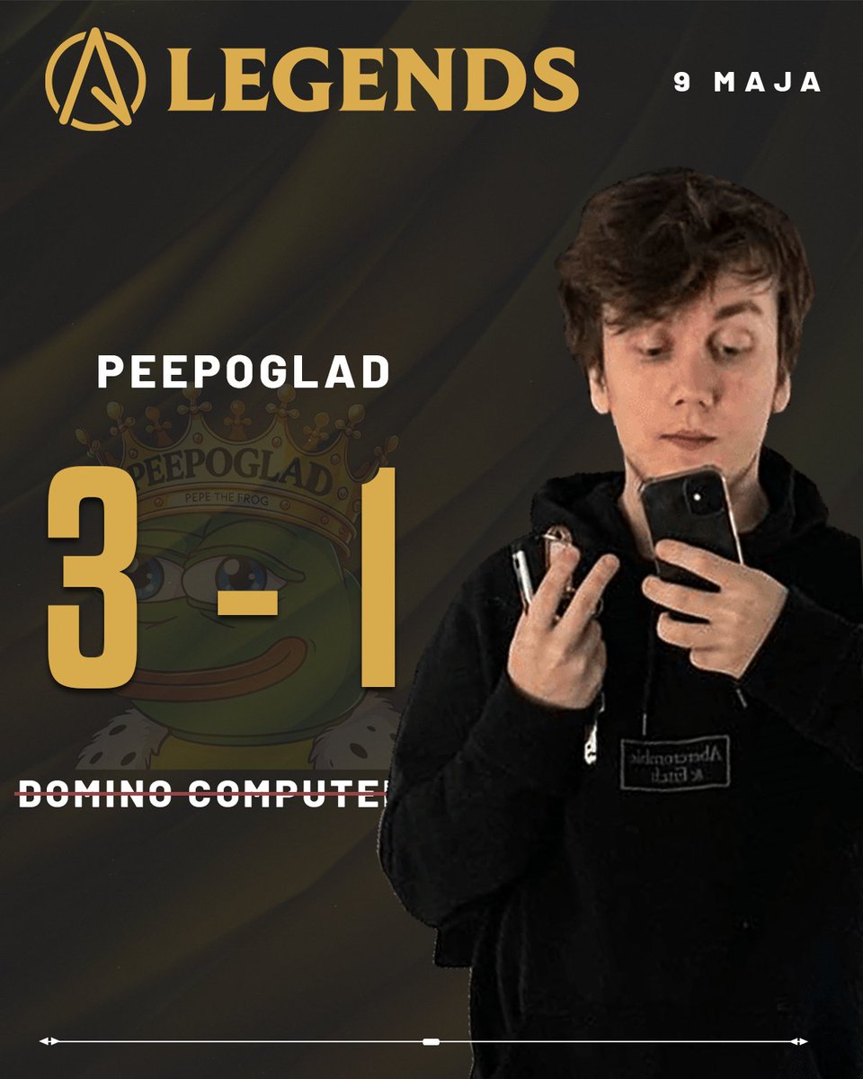 Seria pełna pięknych walk 5v5 trafia na konto <a href="/PeepogladTeam/">Peepoglad</a>! 🐸🔥

Żabki zaprezentowały dziś świetną formę, powtarzając wyczyn z poprzedniego splitu - gwarantują sobie 3. miejsce i pokazują, że w Almost Pro Legends nie powiedziały jeszcze ostatniego słowa!

Tym samym żegnamy