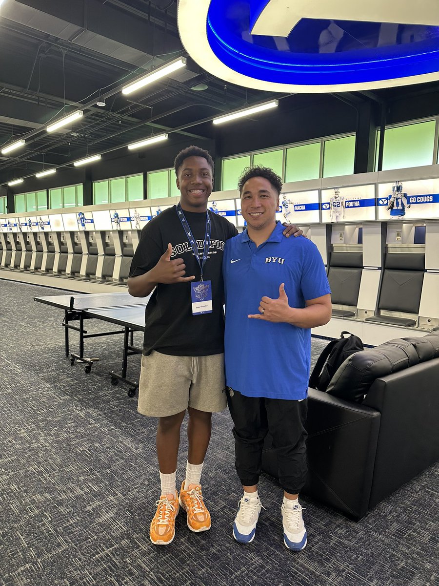 Big12Performance (@b12pfootball) on Twitter photo Appreciate <a href="/BYUfootball/">BYU FOOTBALL</a> For Having <a href="/JamarHoward2028/">Jamar “JJ” Howard Jr.</a> Today‼️ GREAT EXPERIENCE
<a href="/CoachTyusMoe/">Tyus Moe</a> <a href="/BYU_CoachJustin/">Coach Justin Anderson</a>
<a href="/CoachMeetch/">Coach Matt Mitchell</a>
<a href="/fsitake/">Fesi Sitake</a>
<a href="/kalanifsitake/">Kalani F Sitake</a>
#JUSTWORKING 🔋✅ Appreciate <a href="/BYUfootball/">BYU FOOTBALL</a> For Having <a href="/JamarHoward2028/">Jamar “JJ” Howard Jr.</a> Today‼️ GREAT EXPERIENCE
<a href="/CoachTyusMoe/">Tyus Moe</a> <a href="/BYU_CoachJustin/">Coach Justin Anderson</a>
<a href="/CoachMeetch/">Coach Matt Mitchell</a>
<a href="/fsitake/">Fesi Sitake</a>
<a href="/kalanifsitake/">Kalani F Sitake</a>
#JUSTWORKING 🔋✅