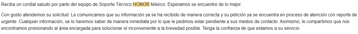 JorgeCG19's tweet photo. @honor_mexico @Profeco Honor ¿cómo le hago para que cumplan su plazo de garantía? No obtengo mas que esa respuesta que ya lo canalizaron al área encargada. Mi celular lleva 3 semanas y ni siquiera tienen fecha para regresarlo. https://t.co/LXOTqisk3l