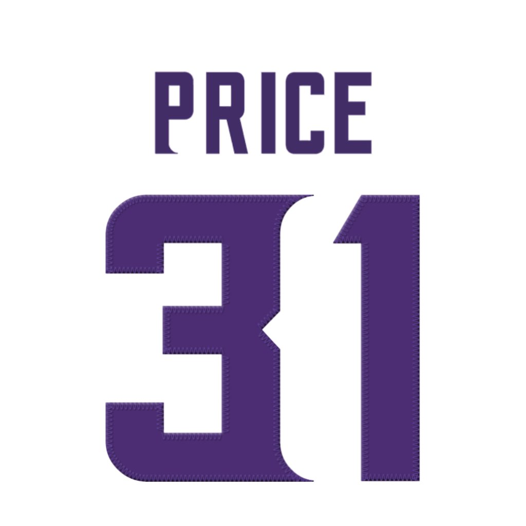 NFL Jersey Numbers (@nfl_jersey_num) on Twitter photo Minnesota Vikings WR Myles Price (<a href="/Myles_price3/">Pʀɪᴄᴇ ɪs ʀɪɢʜᴛ 🌵</a>) is wearing number 31. Last assigned to Khyree Jackson. #Skol Minnesota Vikings WR Myles Price (<a href="/Myles_price3/">Pʀɪᴄᴇ ɪs ʀɪɢʜᴛ 🌵</a>) is wearing number 31. Last assigned to Khyree Jackson. #Skol