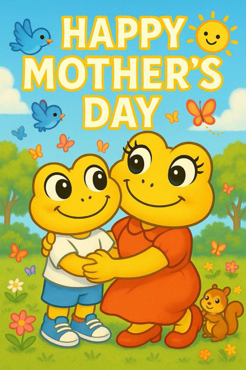 TurboToadToken's tweet photo. Mothers hold their children’s hands for a short while, but their hearts forever 🐸💛 $TURBO https://t.co/8Anslew8va