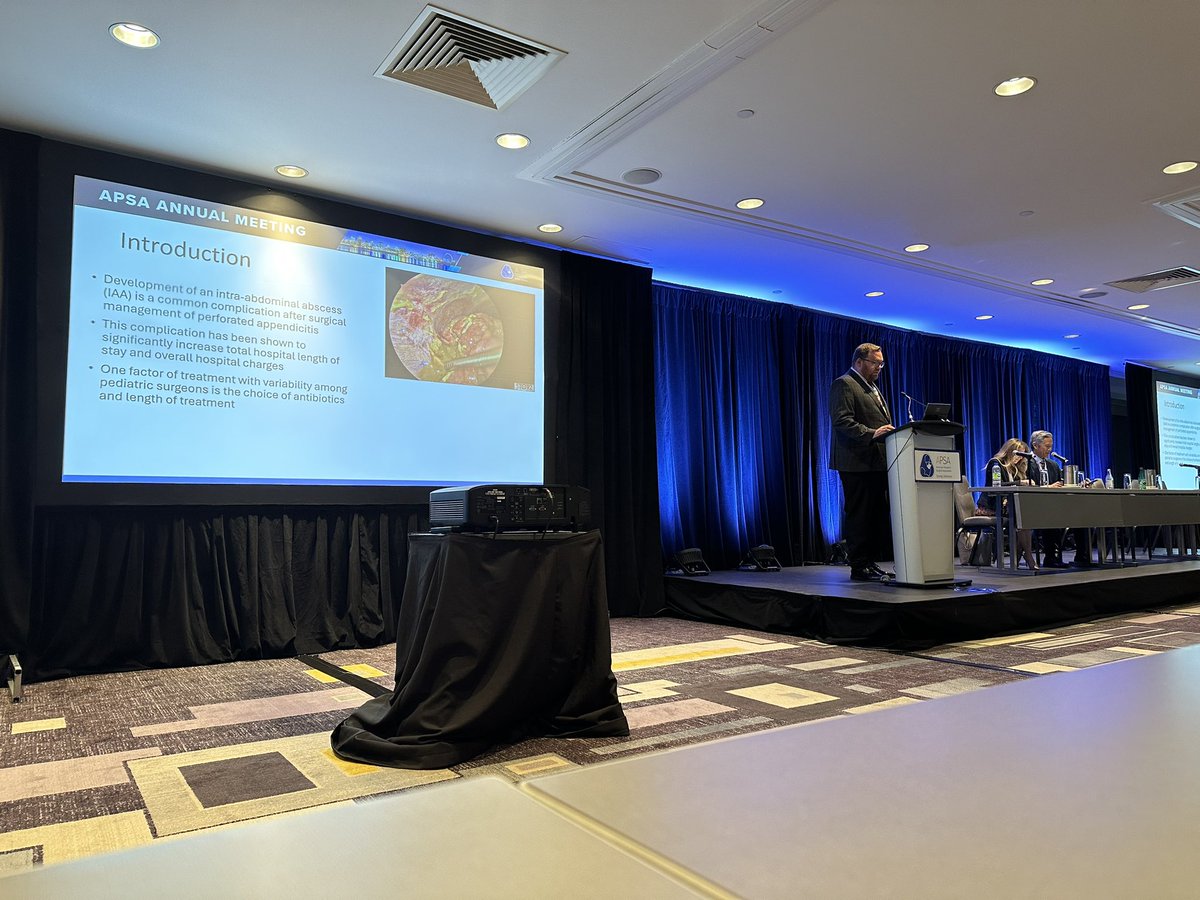Hot debates for hot appendixes! Good work by <a href="/SethSaylors2/">Seth Saylors</a> and <a href="/CMPedSurg/">Children's Mercy Pediatric Surgery</a> for pushing the limits of surgical management! #APSA2025