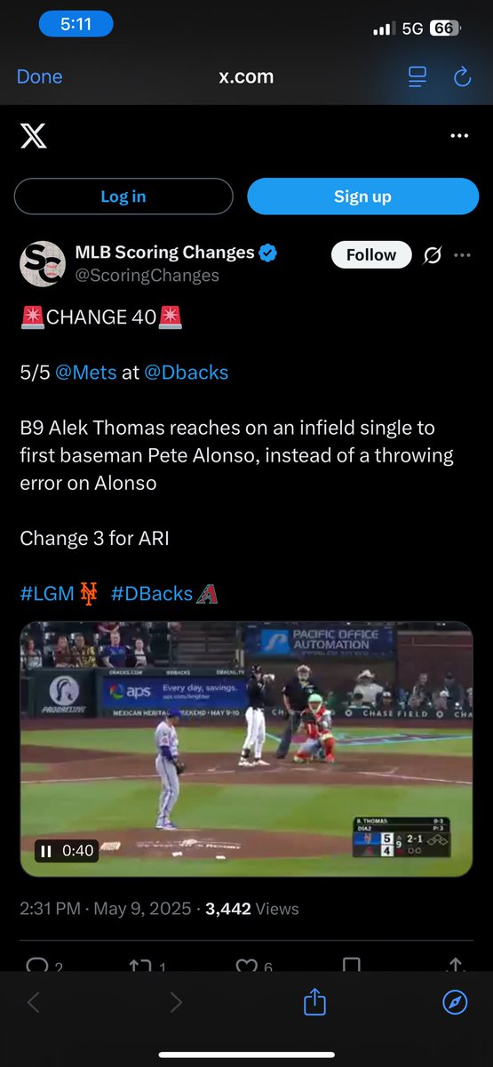 Jski9060's tweet photo. @DK_Assist hey so you guys should be checking and now honoring any bets lost that had Alek Thomas for a 1 base or hit. They just stat corrected it from the game on may 5th 2025 care to make things right instead of doing something illegal? https://t.co/qLjcfTzK7W