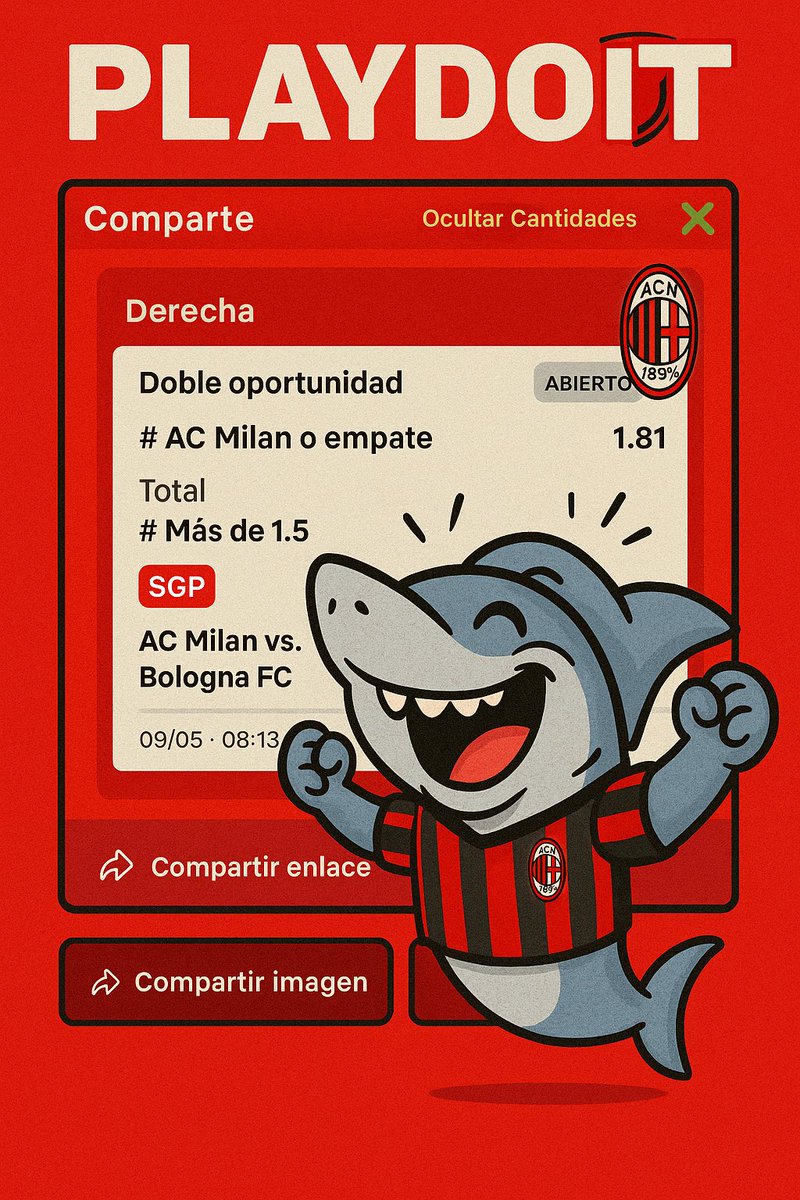 ¿Por qué AC Milan ML es el pick con mejor ROI hoy?
•Juegan en casa, donde promedian 1.9 xG y reciben solo 0.9 xG.
•Han ganado 4 de sus últimos 5 como locales.
•Línea se movió a su favor con dinero sharp confirmado.
•Bologna viene de dos partidos sin ganar y baja xG como