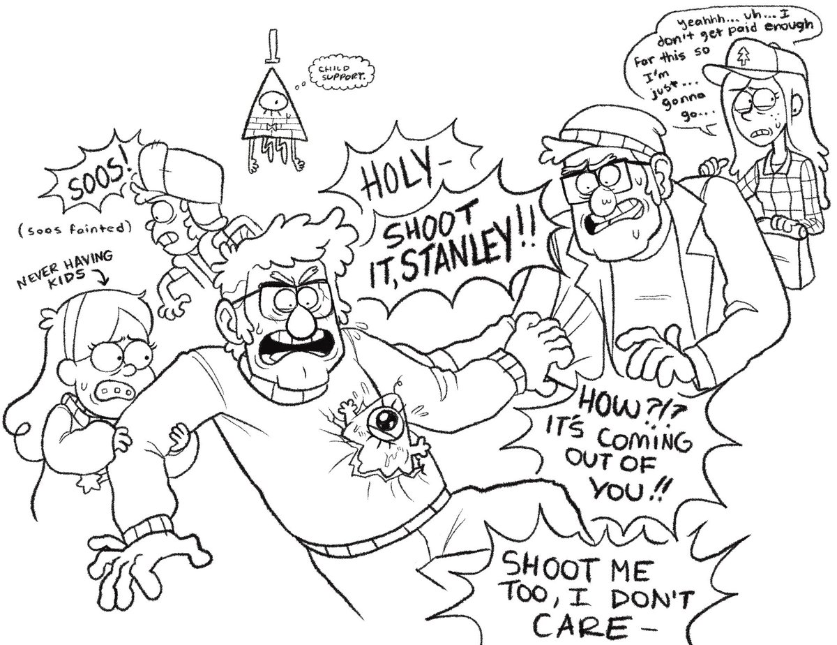evilgoodguys's tweet photo. the part 2 that nobody asked for #babybill #GravityFalls https://t.co/ISFABCWt85
