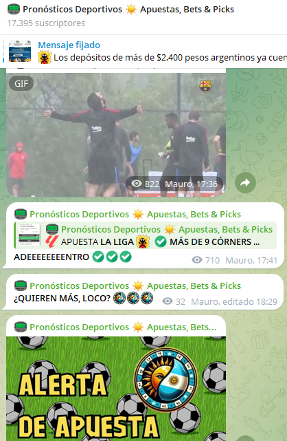 ❤️‍🔥ESTOY PUBLICANDO UN STAKE 10 ⚽️
⚠️ (cuando lleguemos a 300 likes) ⚠️
⏬ EN NUESTRO CANAL PRINCIPAL 🔔👇
t.me/+f35dS09pzrI1Z…