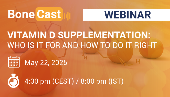 Osteoporosis IOF (@iofbonehealth) on Twitter photo Join us for the next 📢 Webinar: Vitamin D Supplementation – Who Needs It & How to Do It Right?
Our speaker, leading endocrinologist <a href="/DrAmbrishMithal/">Dr Ambrish Mithal</a>, will discuss recommendations, monitoring, and other actionable insights for the clinical use of vitamin D in bone health Join us for the next 📢 Webinar: Vitamin D Supplementation – Who Needs It & How to Do It Right?
Our speaker, leading endocrinologist <a href="/DrAmbrishMithal/">Dr Ambrish Mithal</a>, will discuss recommendations, monitoring, and other actionable insights for the clinical use of vitamin D in bone health