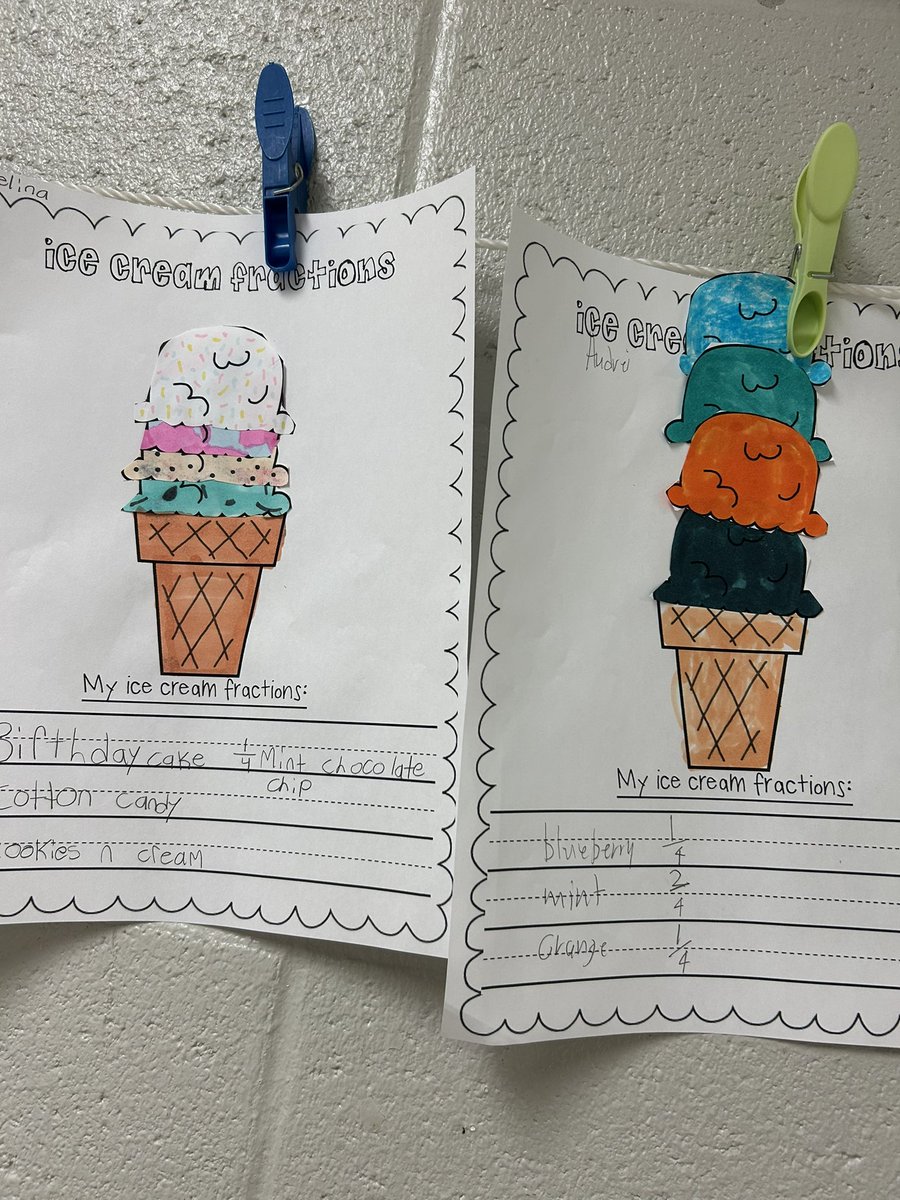 Fractions are a treat 🍦