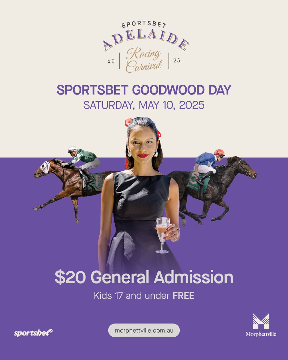 Morphettville Racecourse (@sajockeyclub) on Twitter photo 1️⃣Mark Zahra shooting for the Adelaide Group 1 Slam
2️⃣<a href="/pstokesracing/">Phillip Stokes Racing</a> shooting for the Adelaide Group 1 Slam as a Trainer
3️⃣ $100K up for grabs on the Sportsbet Putt For Dough green
4️⃣ The Sportsbet Goodwood (feat. Giga Kick 😍)
5️⃣ Perfect weather 😎
That's just 5️⃣ reasons to 1️⃣Mark Zahra shooting for the Adelaide Group 1 Slam
2️⃣<a href="/pstokesracing/">Phillip Stokes Racing</a> shooting for the Adelaide Group 1 Slam as a Trainer
3️⃣ $100K up for grabs on the Sportsbet Putt For Dough green
4️⃣ The Sportsbet Goodwood (feat. Giga Kick 😍)
5️⃣ Perfect weather 😎
That's just 5️⃣ reasons to