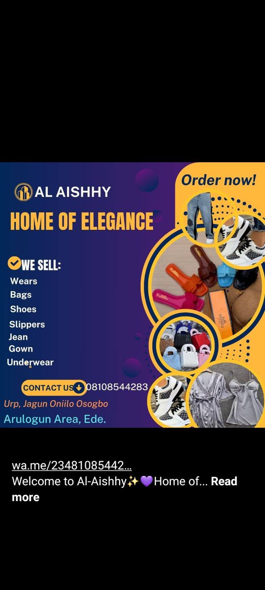 soffybees5 (@kolawoleomobol8) on Twitter photo Pls kindly patronize my Aunt in Ede,she sells at affordable price. Pls kindly inform her that you saw the advertisement of X(twitter) her niece recommended her here,so that give you in lesser price😂🤲
<a href="/insideEDE/">Inside ẸDẸ</a>
<a href="/Acedolapo/">Future Billionaire😊</a>
<a href="/Akinstouch44579/">Akinstouch 👕🪡✂️</a>
<a href="/akinstouch/">Akinstouch ✂️ 👷♂️</a>
@
#EDECONT Pls kindly patronize my Aunt in Ede,she sells at affordable price. Pls kindly inform her that you saw the advertisement of X(twitter) her niece recommended her here,so that give you in lesser price😂🤲
<a href="/insideEDE/">Inside ẸDẸ</a>
<a href="/Acedolapo/">Future Billionaire😊</a>
<a href="/Akinstouch44579/">Akinstouch 👕🪡✂️</a>
<a href="/akinstouch/">Akinstouch ✂️ 👷♂️</a>
@
#EDECONT