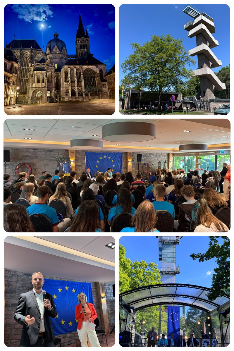 Europatag🇪🇺 am Dreiländerpunkt DE-NL-NE, Vaalserberg, mit MEP Daniel Freund, EP-Vize-Präs. Sabine Verheyen und NRW-Europaminister Nathanael Liminski: Die Botschaft - Europa schafft Frieden, wir brauchen die europäische Zusammenarbeit!🇩🇪🇳🇱🇧🇪