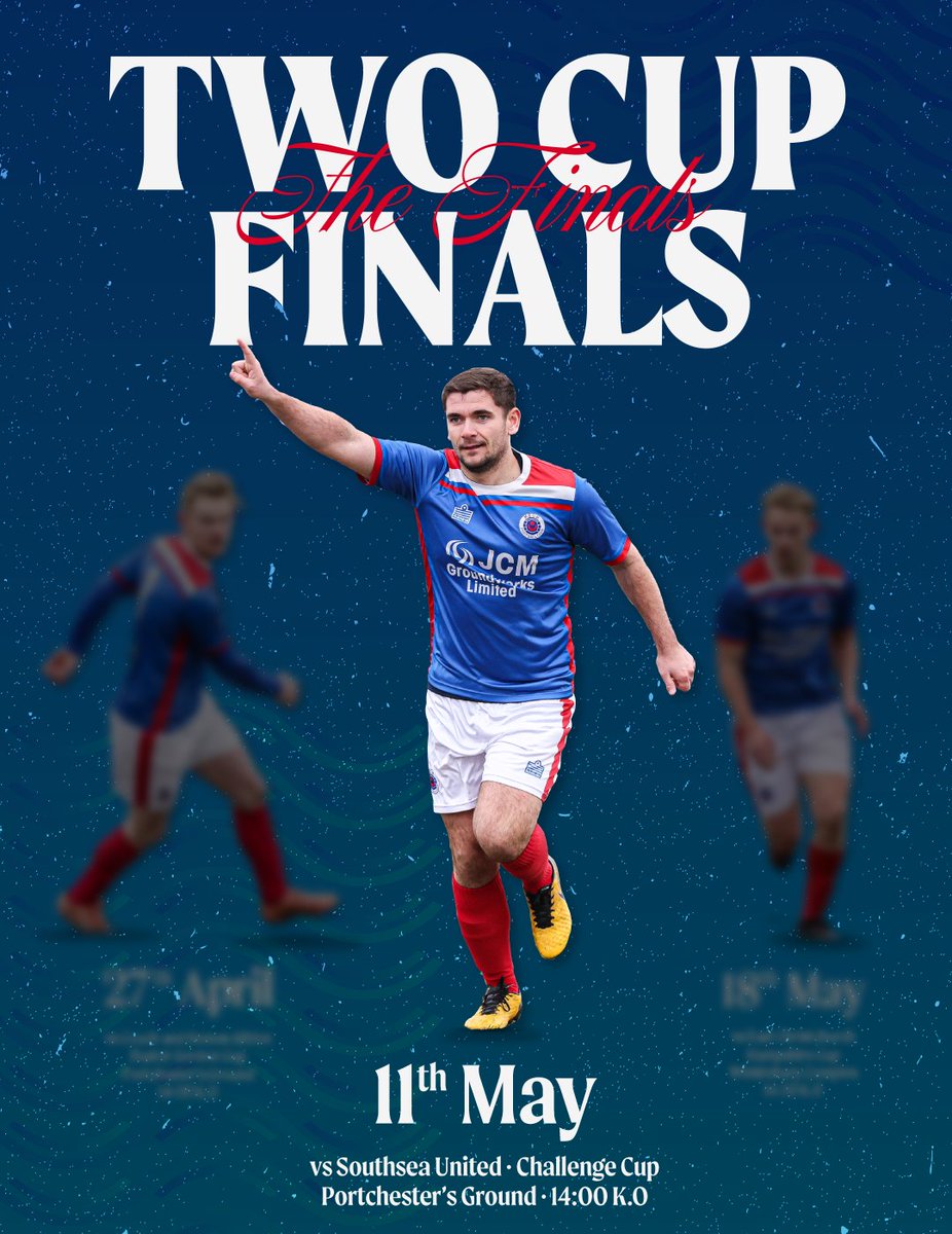 Three cup finals have turned into two. Our focus aims towards the Challenge Cup this Sunday against Southsea United. Same time and the same place as our previous final. Your support would once again be massively appreciated #upthemeon