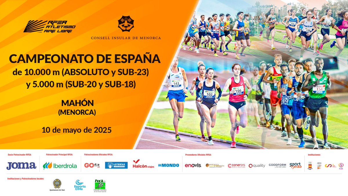 Candela Pérez del <a href="/AtletismoMitreo/">Club Atletismo Mitreo</a> y el placentino Oscar Gaitán a por todo en Menorca. El <a href="/AtletismoCAPEX/">CAPEX</a> lleva a Cristóbal Rodríguez. Suerte.