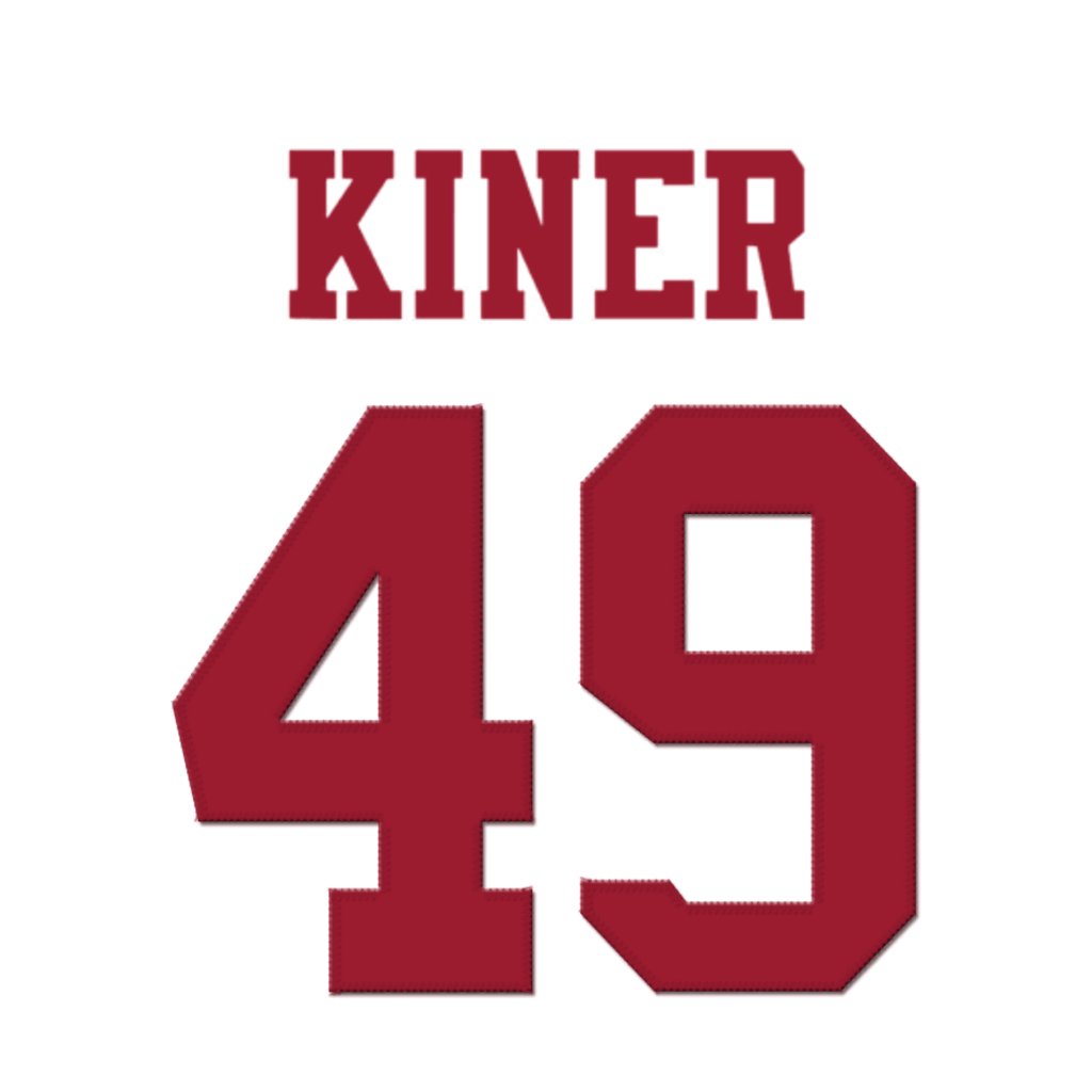 NFL Jersey Numbers (@nfl_jersey_num) on Twitter photo San Francisco 49ers RB Corey Kiner (<a href="/CoreyKiner/">king_cbandz</a>) is wearing number 49. Currently shared with Jakob Robinson. #FTTB San Francisco 49ers RB Corey Kiner (<a href="/CoreyKiner/">king_cbandz</a>) is wearing number 49. Currently shared with Jakob Robinson. #FTTB