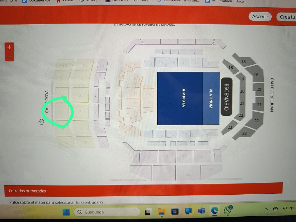 Vendo 4 entradas para myke towers el 20 de mayo en Madrid, las entradas son en esta zona. El precio es el de compra.