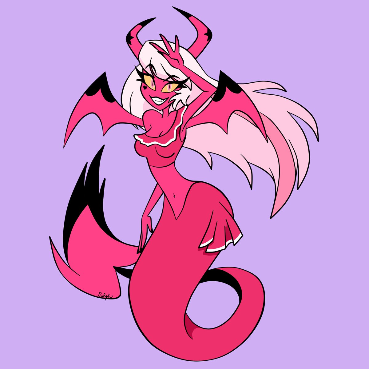 selphstyled's tweet photo. More Mermay! 

#VerosikaMayday #HelluvaBoss #HelluvaBossFanart #Mermay #Mermay2025 https://t.co/pHTTEjtulI