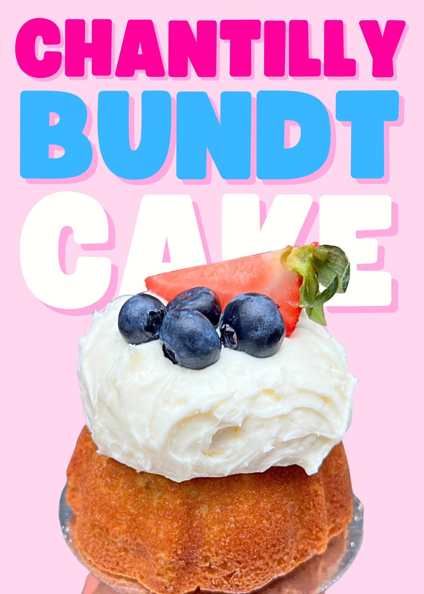 😍Gluten Free Mother's Day. New Chantilly Bundt Cake. Send this to Your Perfect Mom @ poshpopbakeshop.com😀