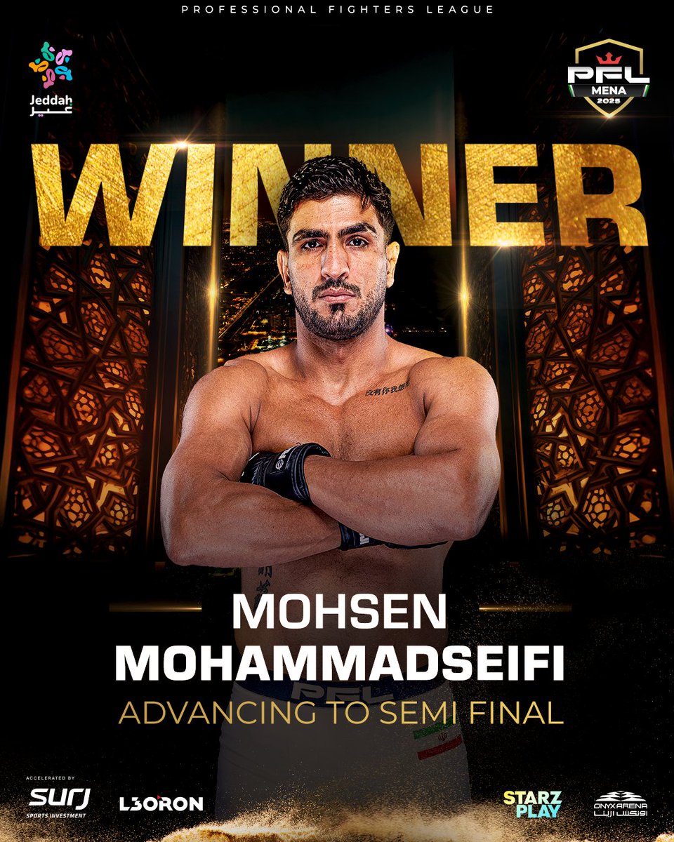 هل يفعلها المقاتل محسن محمد صيفي ويستمر بسلسلة انتصاراته؟

تغلب محسن محمد صيفي على أحمد السيسي بقرار جماعي من الحكام بمجموع نقاط  (30-27x3) في بطولة "PFL MENA" لفئة اللايت ويت، وبذلك سيتأهل إلى مرحلة النصف نهائي حيث سيواجه محمد فهمي.