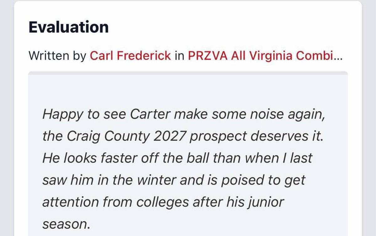 Carter Price (@carterprice64) on Twitter photo Thank you for for the opportunity to compete and get better! canโt wait to compete more this summer ready to work!
2nd team DL All-Virginia Combine
<a href="/JDowdy31/">Jayke Dowdy</a> <a href="/carljfred/">Carl Frederick</a> <a href="/PRZPAvic/">VicCastilloPRZ</a> <a href="/TylerStevens94/">Tyler Stevens</a> <a href="/Coach_Lageman/">JB Lageman</a> <a href="/CoachWratten/">Elliott Wratten</a> <a href="/coachatsmith/">Alex Smith</a> <a href="/CoachPallenFB/">Peyton Allen</a> <a href="/CoachWalters_/">Mitchell Walters</a> <a href="/coach_card/">Tyler Card</a> Thank you for for the opportunity to compete and get better! canโt wait to compete more this summer ready to work!
2nd team DL All-Virginia Combine
<a href="/JDowdy31/">Jayke Dowdy</a> <a href="/carljfred/">Carl Frederick</a> <a href="/PRZPAvic/">VicCastilloPRZ</a> <a href="/TylerStevens94/">Tyler Stevens</a> <a href="/Coach_Lageman/">JB Lageman</a> <a href="/CoachWratten/">Elliott Wratten</a> <a href="/coachatsmith/">Alex Smith</a> <a href="/CoachPallenFB/">Peyton Allen</a> <a href="/CoachWalters_/">Mitchell Walters</a> <a href="/coach_card/">Tyler Card</a>