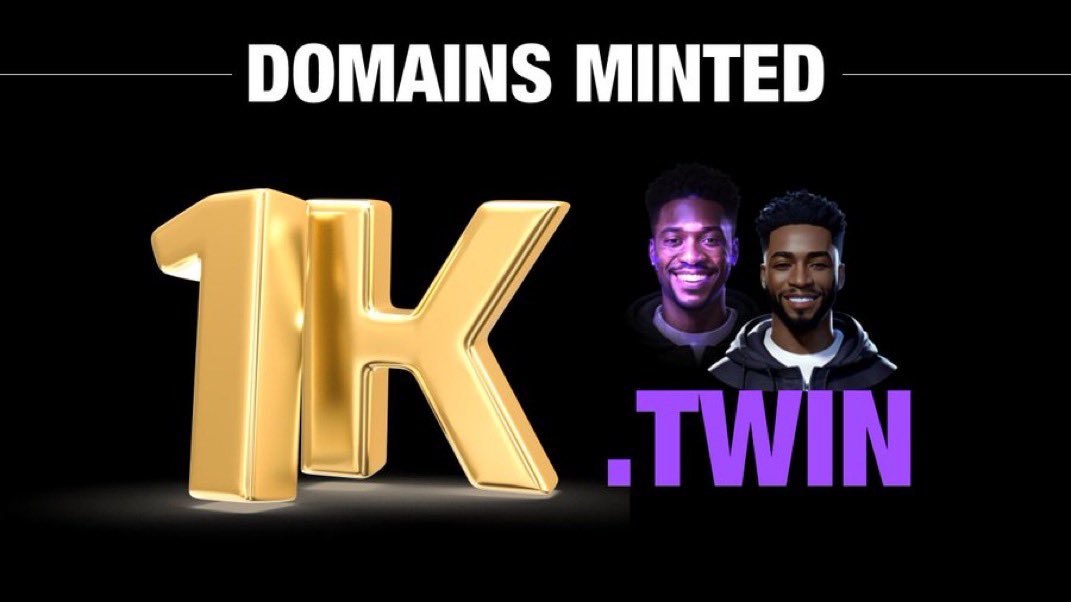 Sandy.Sonic; Peeps.onchain 🐥 (@sandy_carter) on Twitter photo Whoa!!!
AI Agents are HOT and .Twin even hotter!!!
We hit 1000 domains with <a href="/unstoppableweb/">Unstoppable Domains</a> and <a href="/SynergeticsAI/">Synergetics</a> !!!!
Join us in the AI Revolution!!!!
Twin Yourself!!! Whoa!!!
AI Agents are HOT and .Twin even hotter!!!
We hit 1000 domains with <a href="/unstoppableweb/">Unstoppable Domains</a> and <a href="/SynergeticsAI/">Synergetics</a> !!!!
Join us in the AI Revolution!!!!
Twin Yourself!!!
