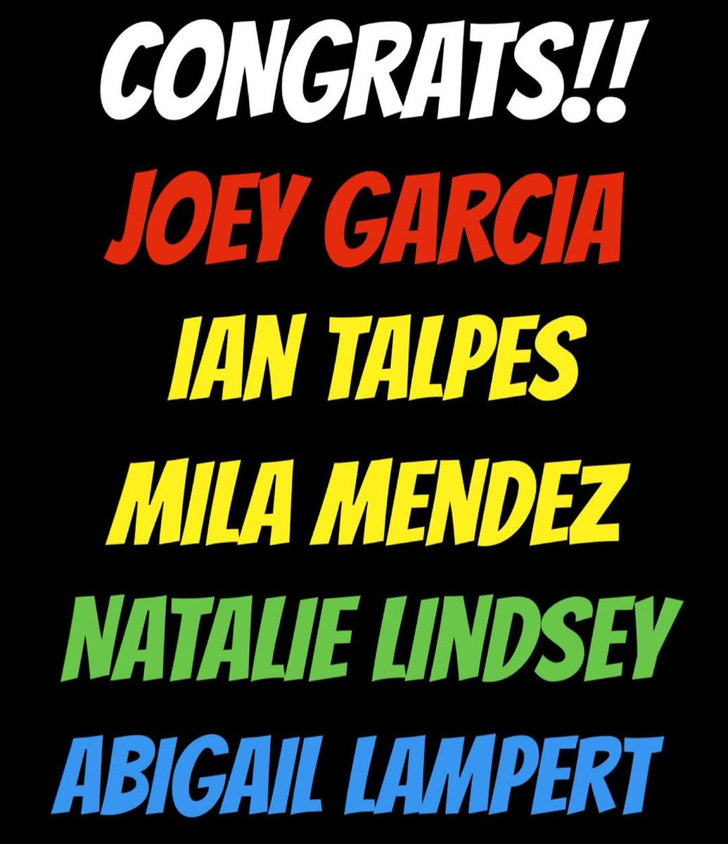 BBFPImprov's tweet photo. Thank you so much to everyone who auditioned, you were all so amazing!!!! Please audition next year if you can, we love you all!!! Congratulations to our 5 newest members!!!! Catch them at our final show, May 22nd!!!! https://t.co/nsWB9PuYwR