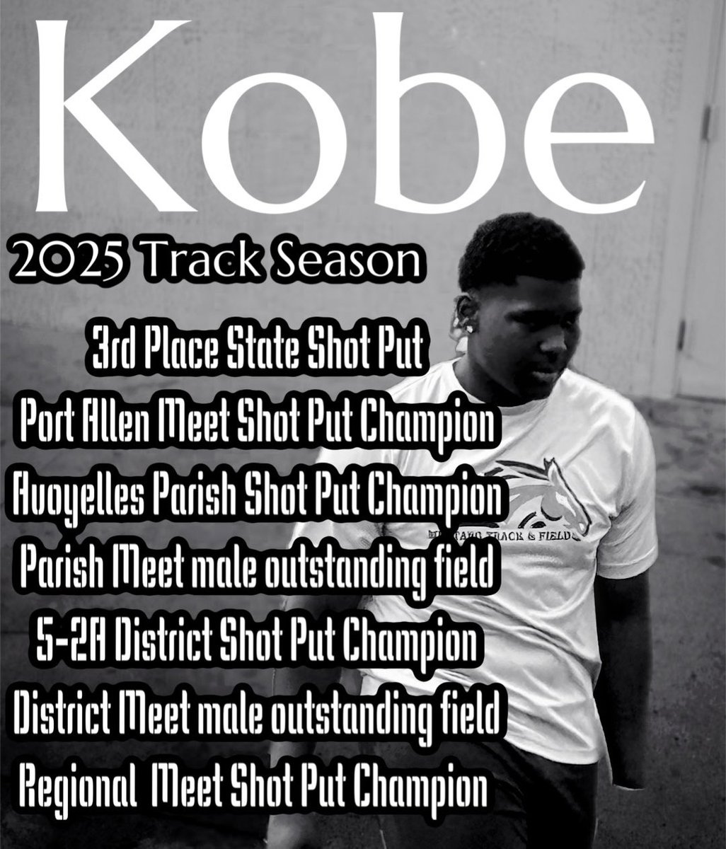 kobe k2 smith (@k2_kobesmith) on Twitter photo 3rd place State Championship Shot Put!
<a href="/AvoyellesSports/">Avoyelles Mustangs Athletics</a>
<a href="/9_kjones/">Coach Boedy</a>
<a href="/BootBallerz/">Boot Ballerz</a>
<a href="/CenLaPrepsLLC/">Cenla Preps</a>
<a href="/PrepRedzoneLA/">Prep Redzone Louisiana</a>
<a href="/JeritRoser/">Jerit Roser</a> 3rd place State Championship Shot Put!
<a href="/AvoyellesSports/">Avoyelles Mustangs Athletics</a>
<a href="/9_kjones/">Coach Boedy</a>
<a href="/BootBallerz/">Boot Ballerz</a>
<a href="/CenLaPrepsLLC/">Cenla Preps</a>
<a href="/PrepRedzoneLA/">Prep Redzone Louisiana</a>
<a href="/JeritRoser/">Jerit Roser</a>