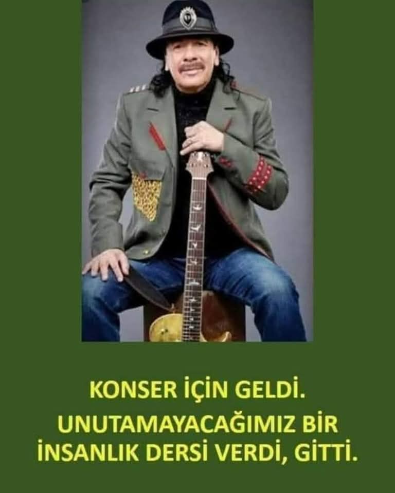1989 yılında, İstanbul'a ilk kez gelen Carlos Santana,alanda karşılanıp konaklayacağı otele getiriliyor. İlk gün serbest, akşama basın toplantısı yapılacak. Dinlenmek yerine, "Çıkalım İstanbul'u dolaşalım,"diyor. Yanına bir rehber veriliyor, kendisine bir de araç tahsis ediliyor.