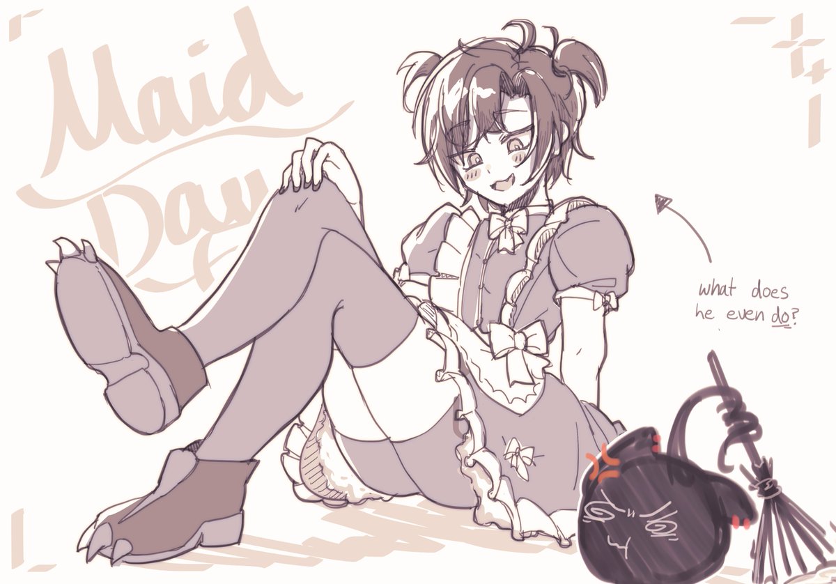 ogyuu_art's tweet photo. happy maid day 🧹✨
#FlayonsCrayons https://t.co/T5UtBMwQpD