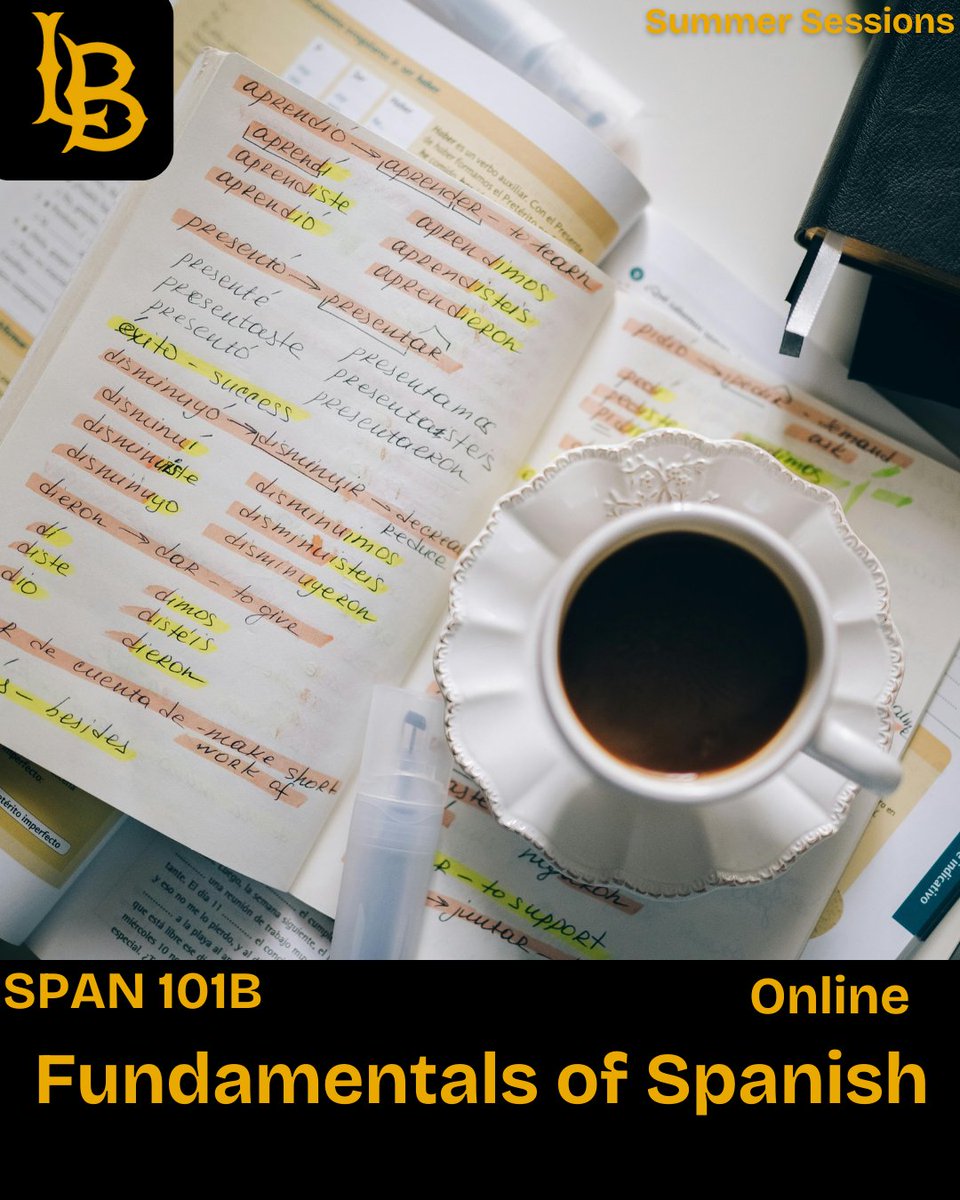 Boost your Spanish skills in SPAN 101B! 🗣️ Strengthen your speaking, listening, reading, and writing abilities while building confidence in real-life communication. Enroll now!
 
#SummerSessions #CSULB #GoBeach
