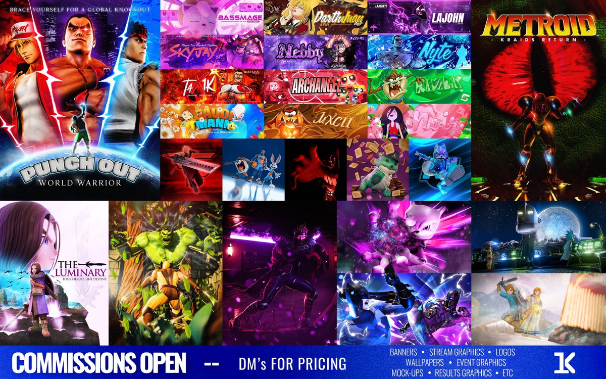 Just had to put a $1,200 Payment down for surgery on my dog So you know what that means.

C0MMS ARE OPEN AGAIN
-Thumbnails
-Banners
-Promos
-Logos
-ANYTHING ELSE

I work with your Budget.