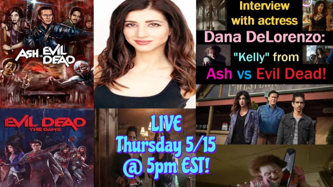 JTsHorrorDiscussions (@jtshorrortweets) on Twitter photo Thursday (5/15) at 5pm EST, we have the absolute pleasure of welcoming on the super talented, hysterical (and professional Deadite slayer), Dana DeLorenzo from Ash vs Evil Dead! <a href="/ImDanaDeLorenzo/">Dana DeLorenzo</a>
Definitely don't miss this stream! 😎
youtube.com/live/dJ0Dz_pIU…
--------------- Thursday (5/15) at 5pm EST, we have the absolute pleasure of welcoming on the super talented, hysterical (and professional Deadite slayer), Dana DeLorenzo from Ash vs Evil Dead! <a href="/ImDanaDeLorenzo/">Dana DeLorenzo</a>
Definitely don't miss this stream! 😎
youtube.com/live/dJ0Dz_pIU…
---------------