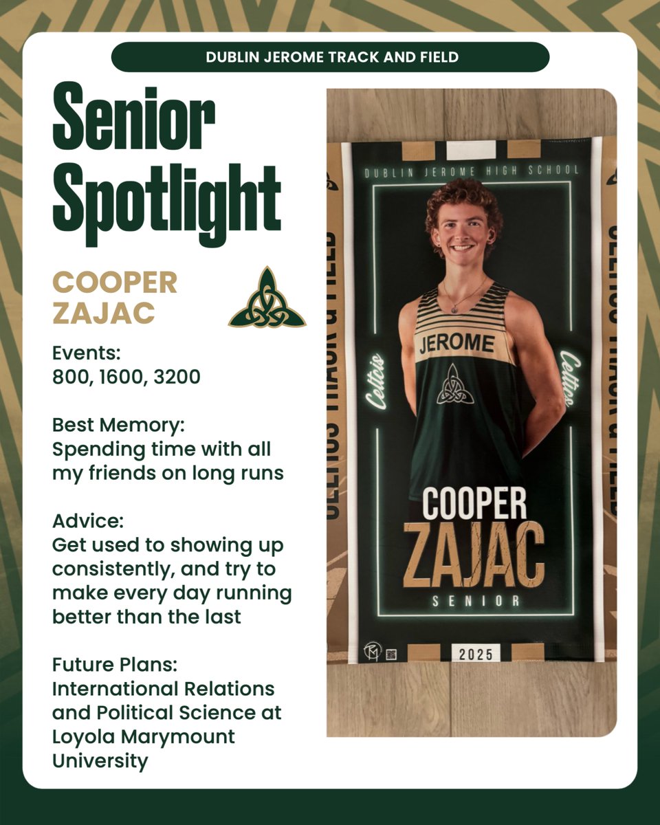 Last of our senior spotlights is Cooper! Congratulations to the entire class of 2025, you will be missed!