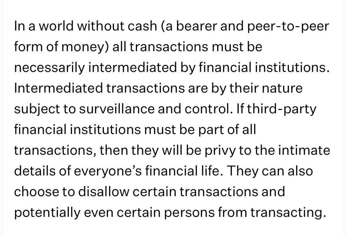Left: Sen. Warren today 
Right: Jerry Brito in The Case For Electronic Cash 

🤝
