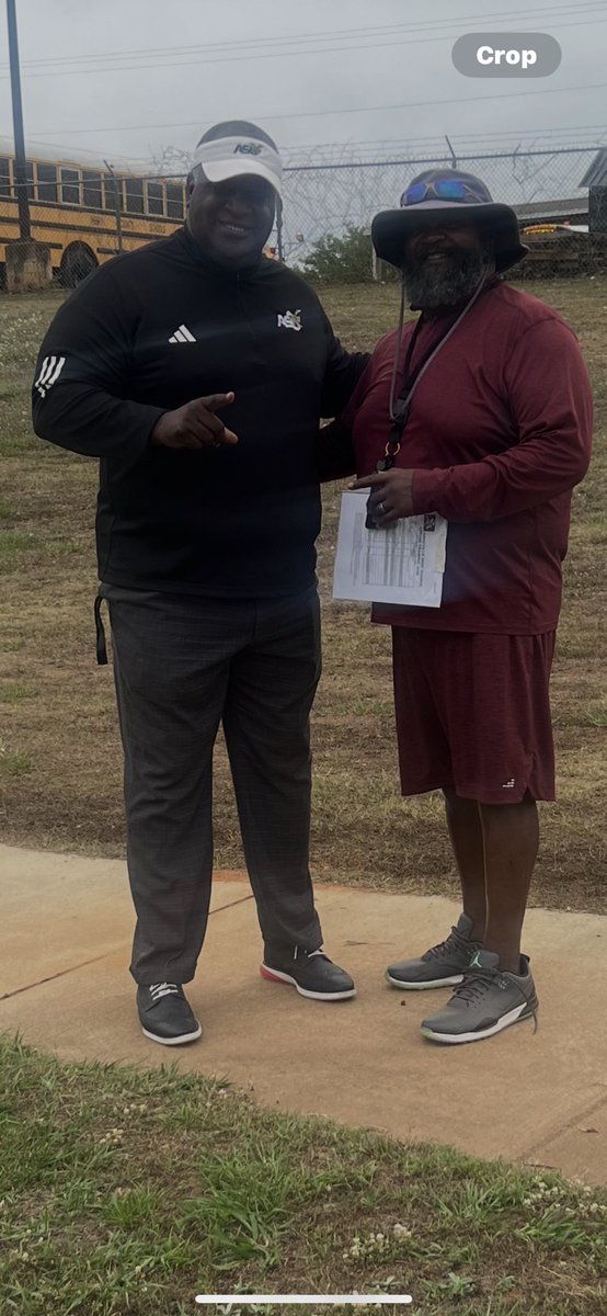 Thanks Coach Todd Middleton from Alabama State University for stopping by to check on a few of our guys on the recruiting trail. 
#HiveNation #RecruitTheVille