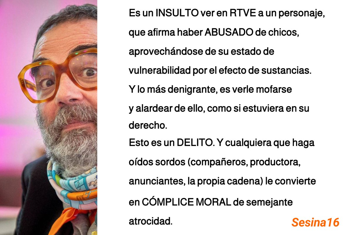 AJugona's tweet image. -Por un pico se lía parda.
-Por una acusación interesada de VG se destroza a una familia al completo.
Pero, por unos chicos desconocidos, que tuvieron la mala suerte de caer en la droga:
NADIE DICE, NI HACE, NADA.
Mierda de medios.

A @rtve 
(Bob Pop, de  la Familia de la Tele)