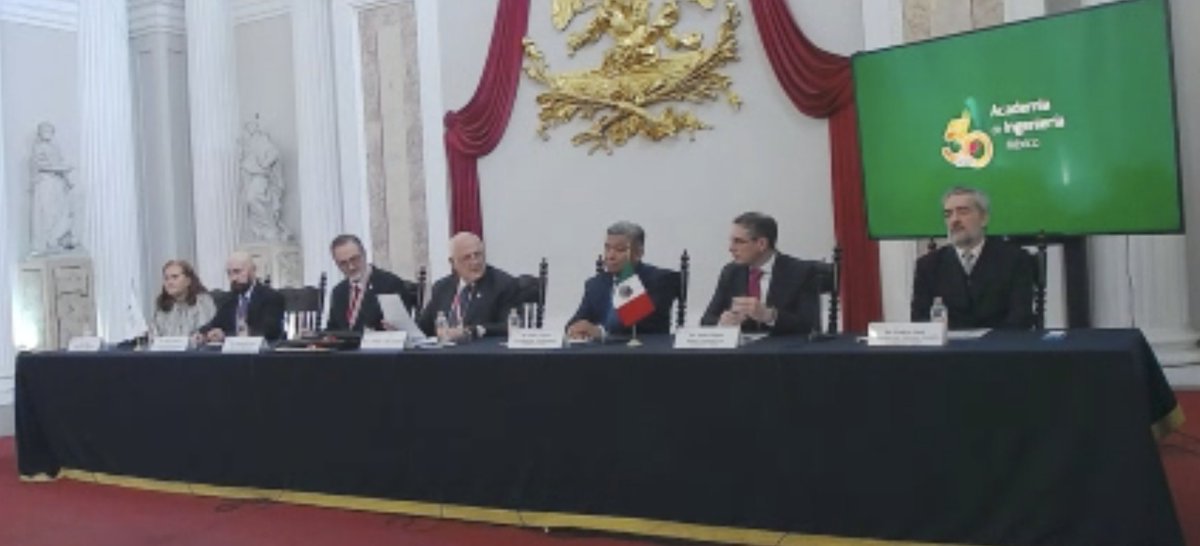 Se inicia el acto de ingreso en la Academia de Ingeniería de México <a href="/MXAcademia/">Academia de Ingeniería México</a>