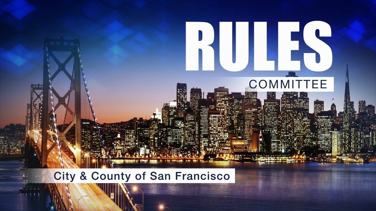 SFGovTV (@sfgovtv) on Twitter photo Live at 10 am on channel 26 is the Rules Committee meeting. You can find today's agenda by following this link sfbos.org/sites/default/…. Live at 10 am on channel 26 is the Rules Committee meeting. You can find today's agenda by following this link sfbos.org/sites/default/….