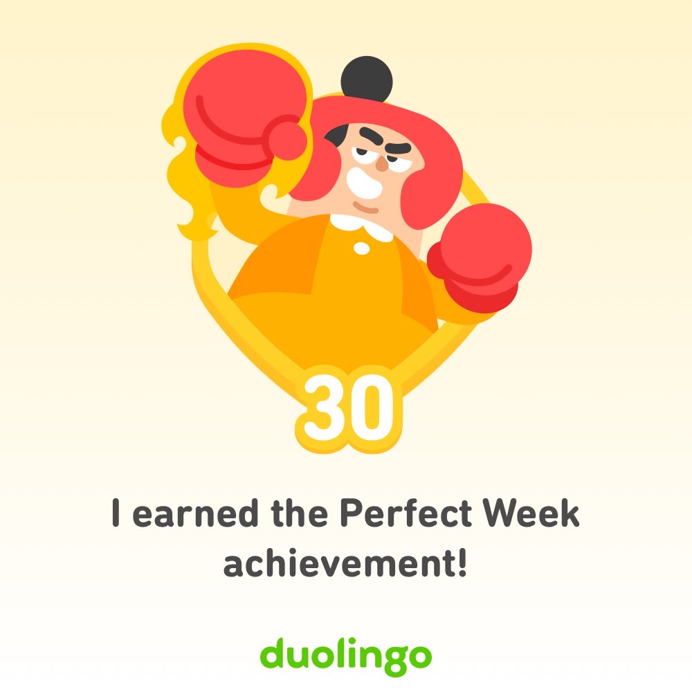 itsjusthtc's tweet image. I earned an achievement on ⁦@duolingo⁩ ! It’s free, fun, and effective for #learninglanguage