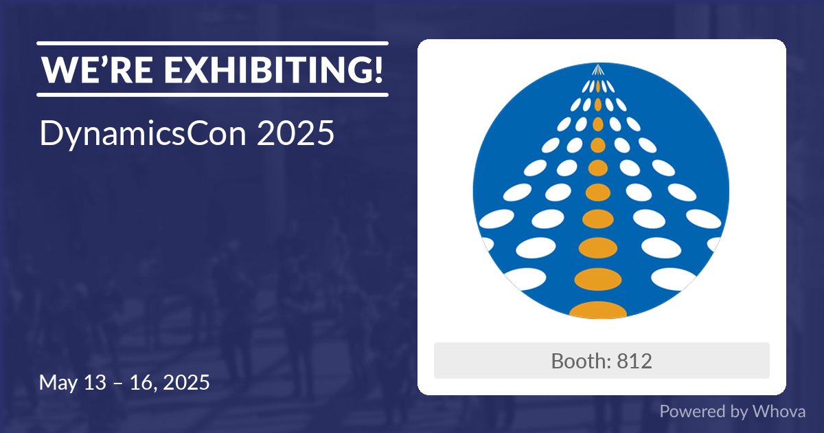 #COZYROC is exhibiting at #DynamicsCon in Chicago, May 13–16, 2025 ! If you're attending in person, come see us in the Exhibit Hall at Booth #812 #Dataintegration #ETL #Dynamics365 #DynamicsGP #MSDyn365