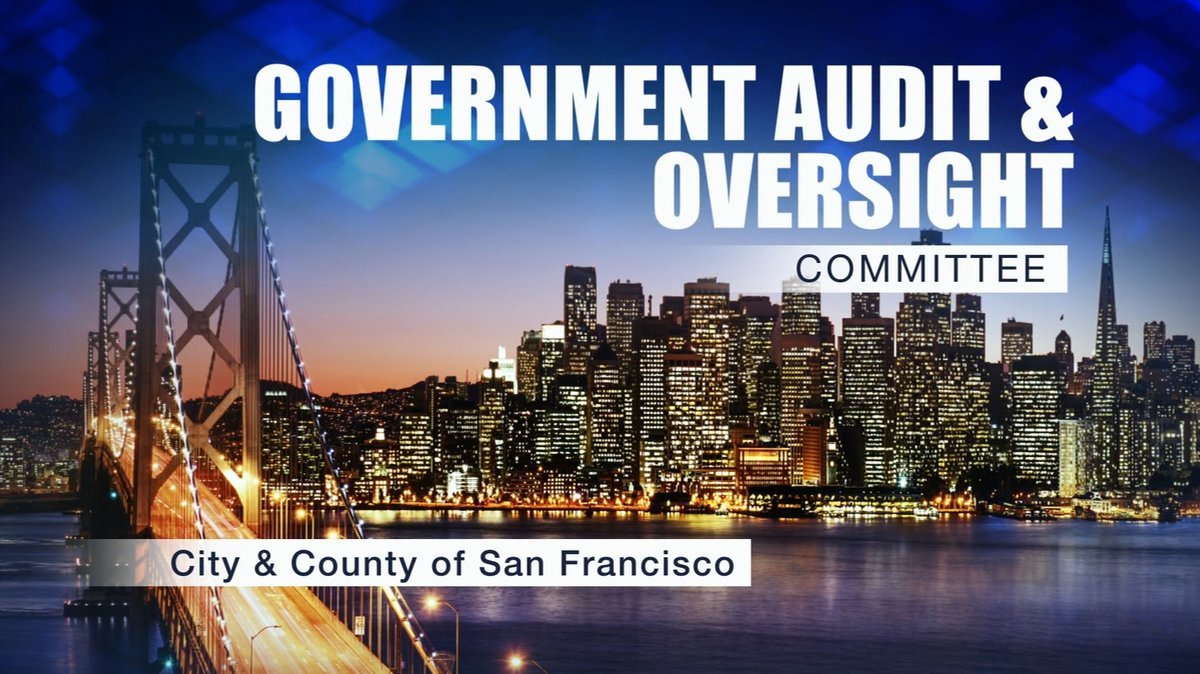 SFGovTV (@sfgovtv) on Twitter photo Live at 10 am on channel 26 is the Government Audit and Oversight Committee meeting. Click this link to see today's agenda sfbos.org/sites/default/…. 
Watch the livestream at sfgovtv.org/ch1live Live at 10 am on channel 26 is the Government Audit and Oversight Committee meeting. Click this link to see today's agenda sfbos.org/sites/default/…. 
Watch the livestream at sfgovtv.org/ch1live