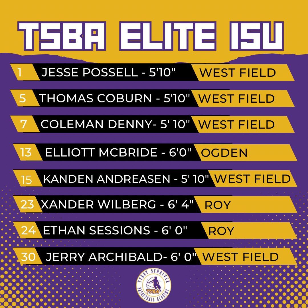 TSBA ELITE 15U is off to Meridian, Idaho this weekend to play in the <a href="/NPInvitational/">Northwest Premier Invitational Tournament</a> 🏀💜💛